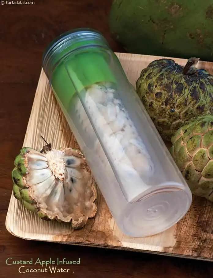 Custard Apple Infused Coconut Water Recipe