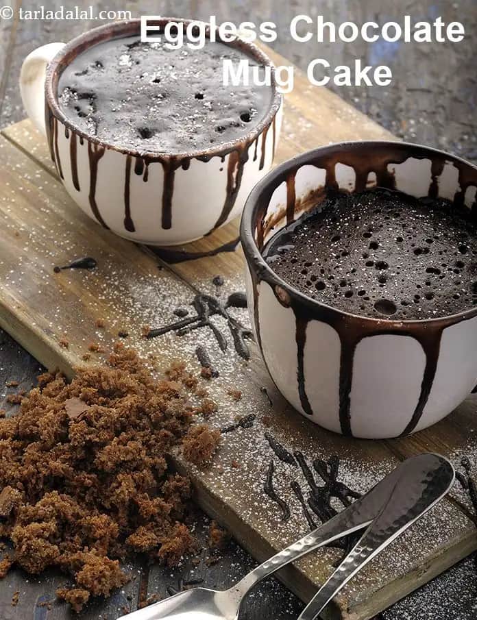 Eggless Chocolate Mug Cake Recipe (Microwave Mug Cake)