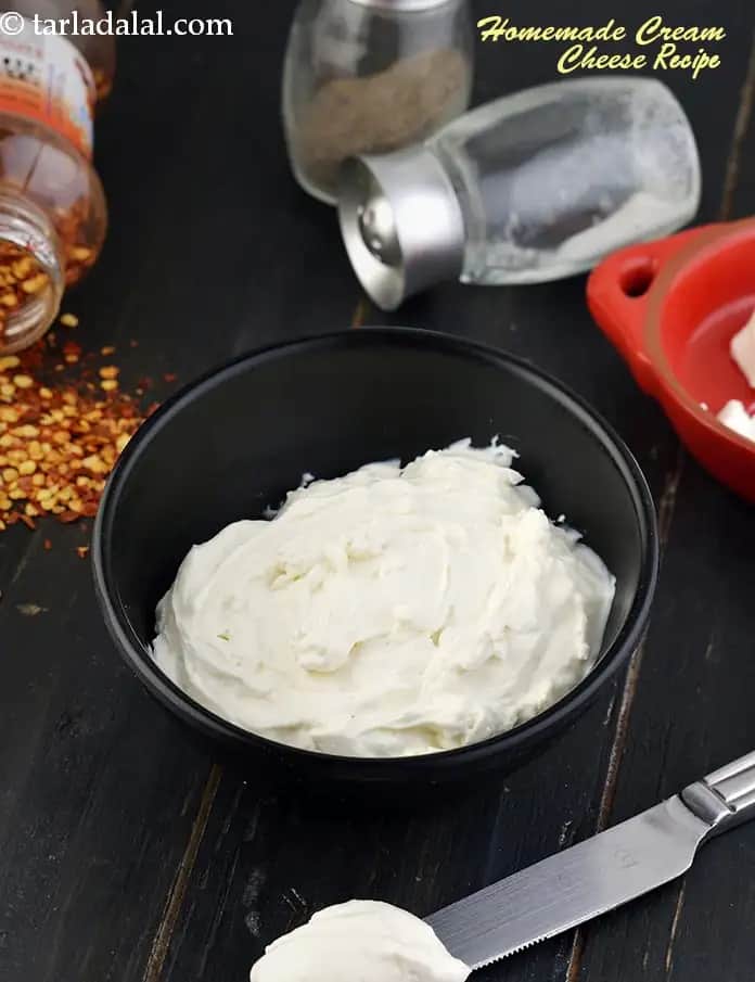 Homemade Cream Cheese Recipe (Indian Style Cream Cheese)