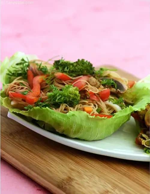 Hot And Sour Vegetable Noodle Salad Recipe