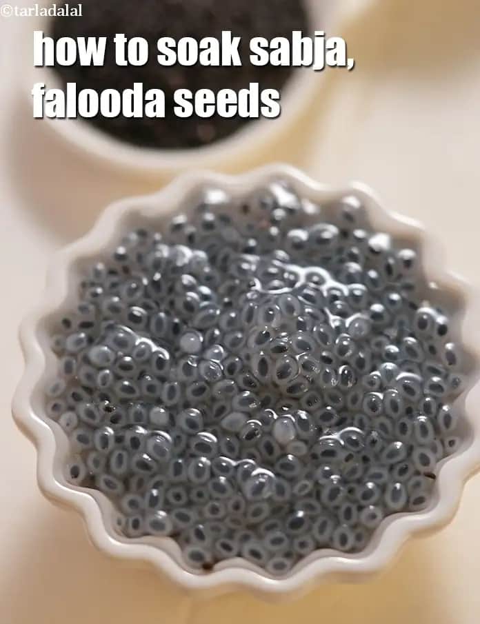 How To Soak Falooda Seeds Sabja Seeds Basil Seeds 42829R Recipe