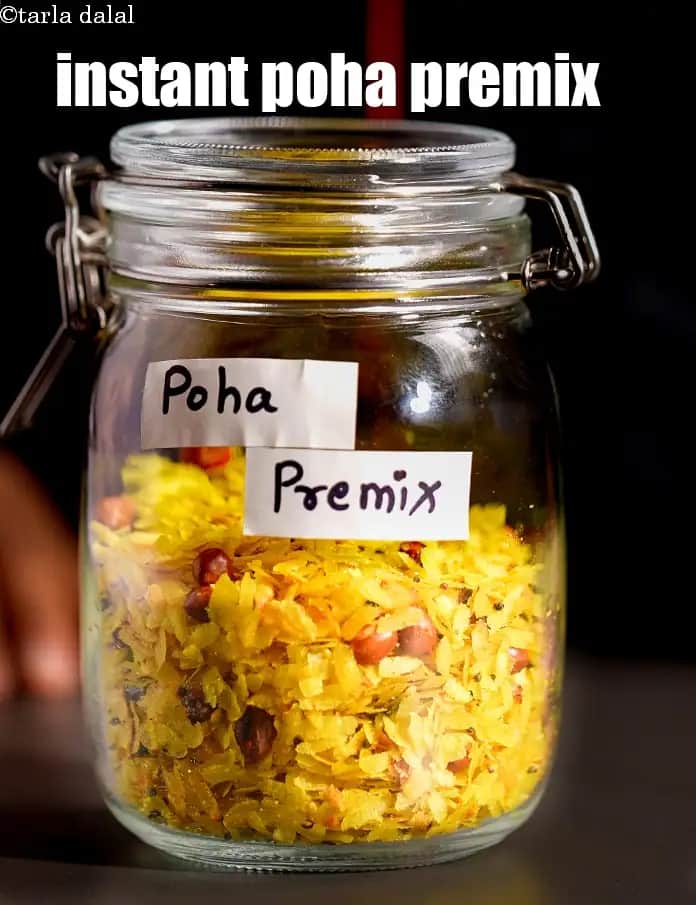 Instant Poha Premix Recipe (Ready To Eat Poha Mix)