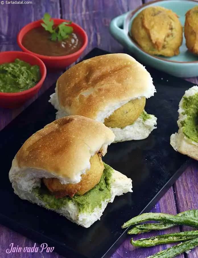 Jain Vada Pav Recipe