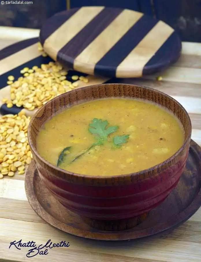 Khatti Meethi Dal Recipe (Sweet And Sour Zero Oil Dal)