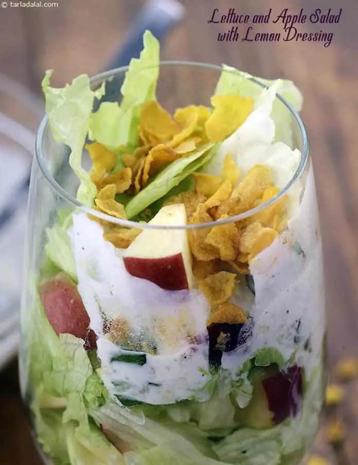 Lettuce And Apple Salad With Lemon Dressing Recipe