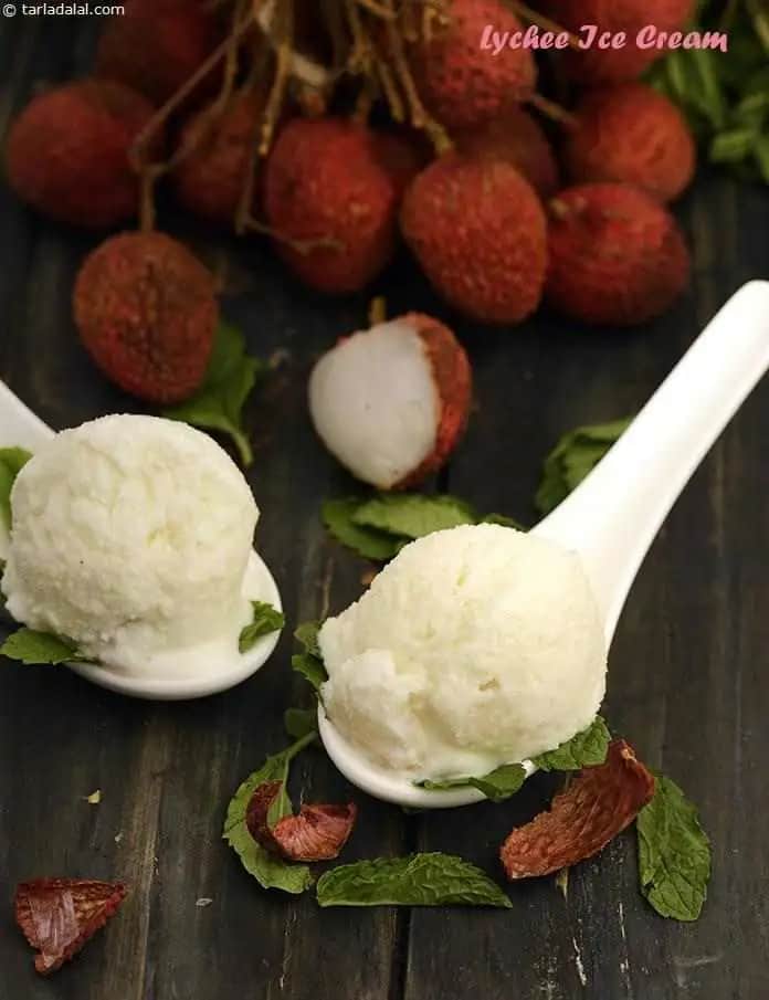 Lychee Ice Cream Recipe