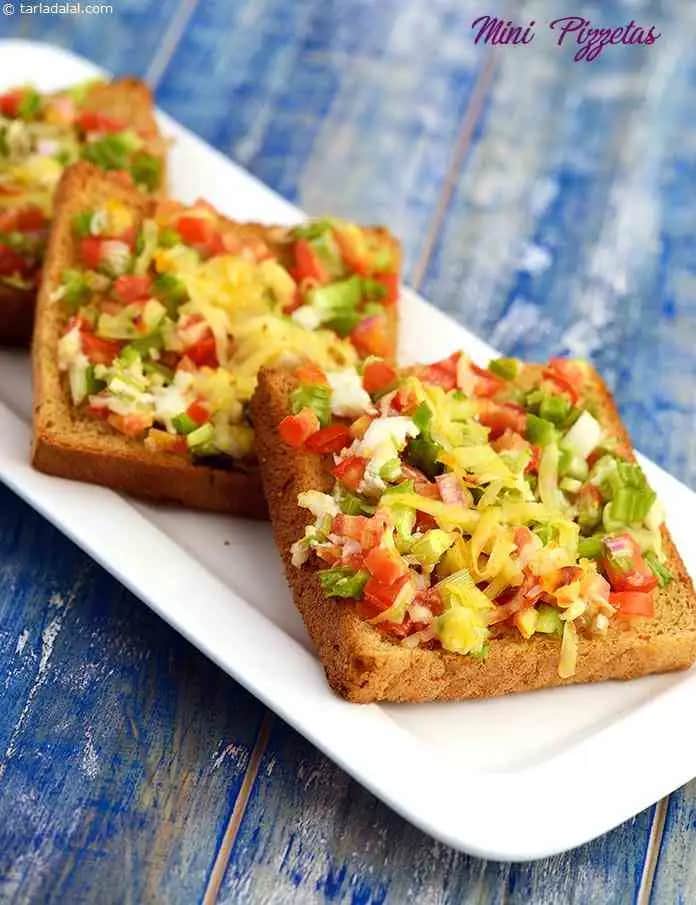 Mini Pizzetas Recipe (Low Cholesterol Foods)
