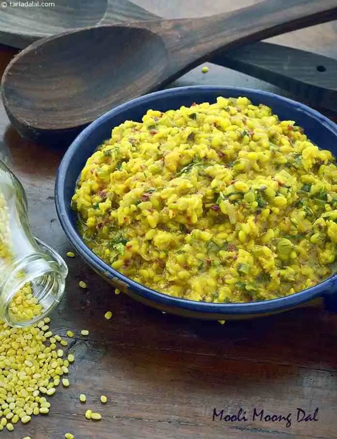 Mooli Moong Dal ( Microwave ) Recipe
