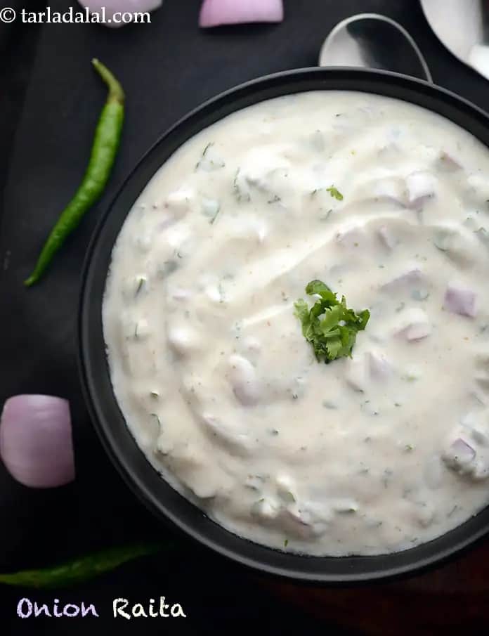 Onion Raita Recipe (Pyaz Ka Raita)