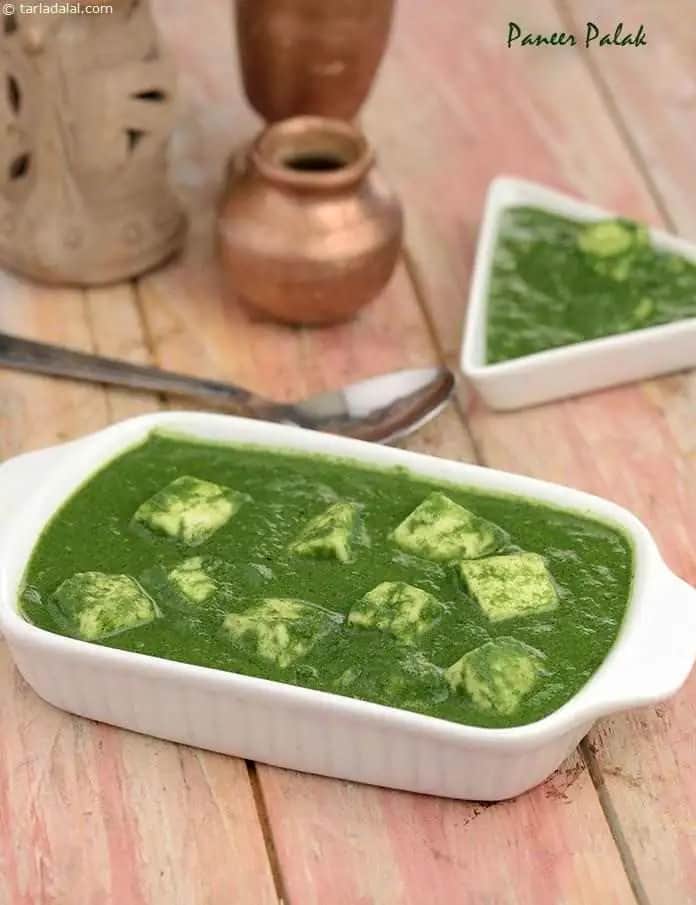 Paneer Palak ( Microwave ) Recipe