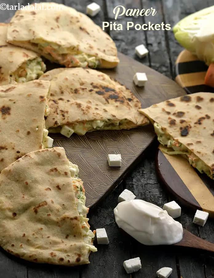 Paneer Pita Pocket Recipe