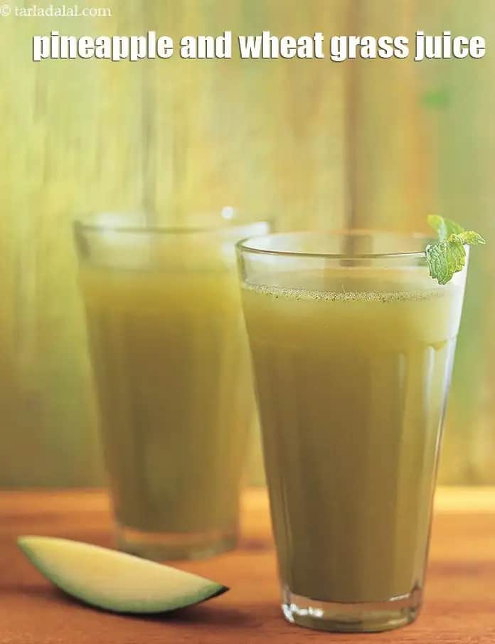 Pineapple And Wheat Grass Juice 33451R Recipe