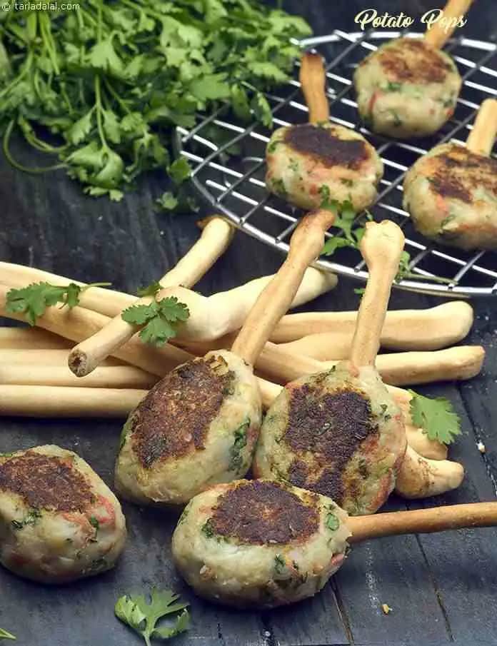 Potato Pops Recipe (Mashed Potato Tikki)