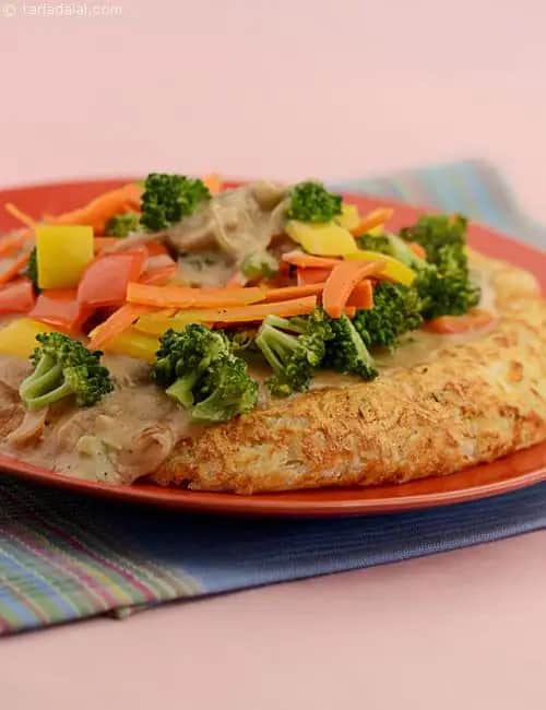 Potato Rosti With Mushroom Pepper Sauce ( Rosti) Recipe