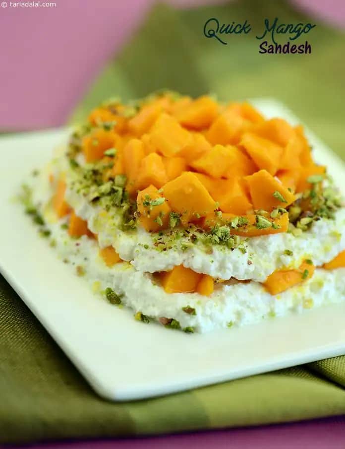 Quick Mango Sandesh Recipe