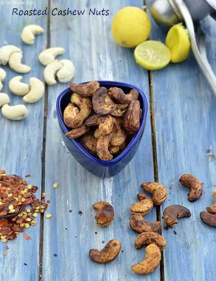 Roasted Cashew Nuts Recipe (Healthy Roasted Kaju)