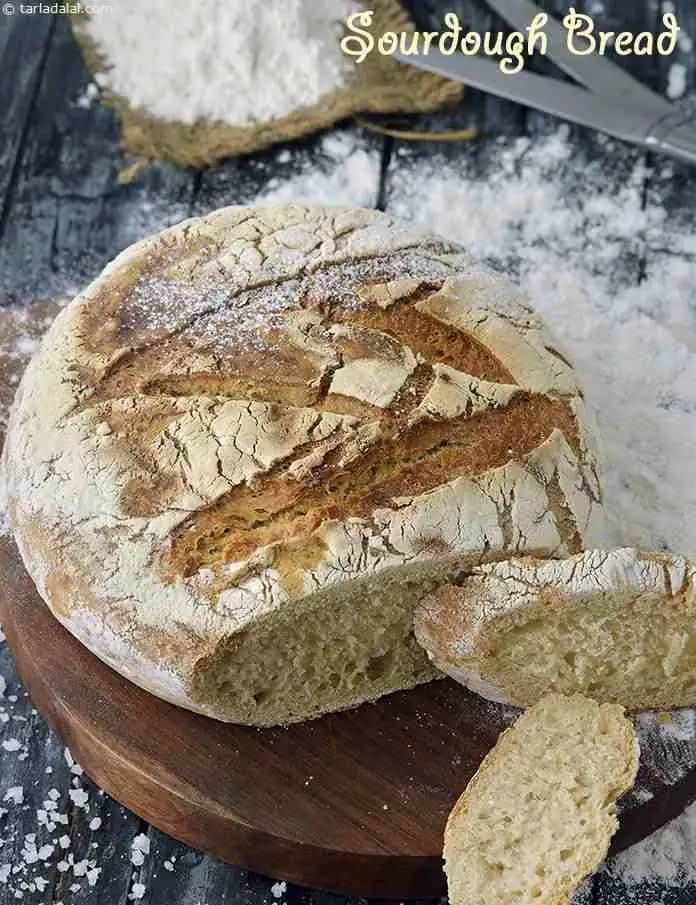 Sourdough Bread Recipe (Homemade Eggless Sourdough Bread)