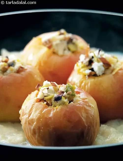 Stuffed Apples With Rabri Recipe