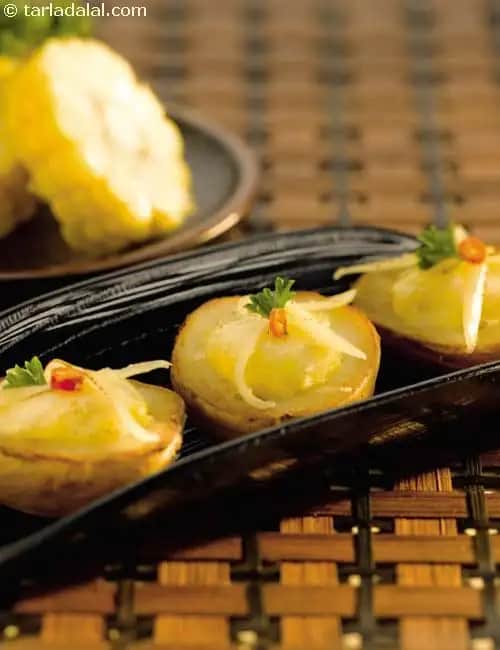 Stuffed Potato Skins Recipe (Corn Recipes)