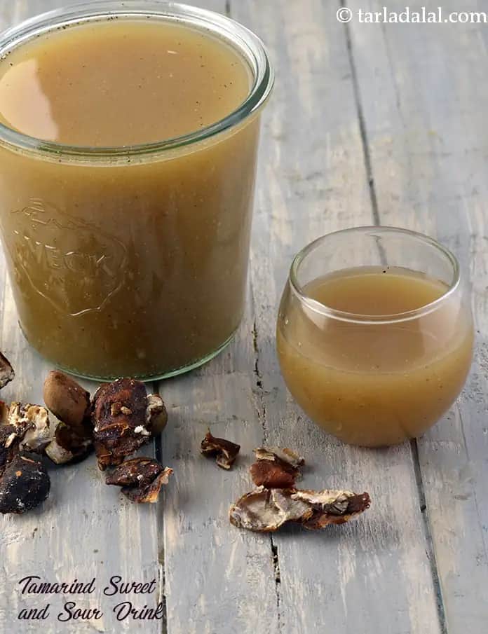 Tamarind Sweet And Sour Drink Recipe (Imli Masala Drink)