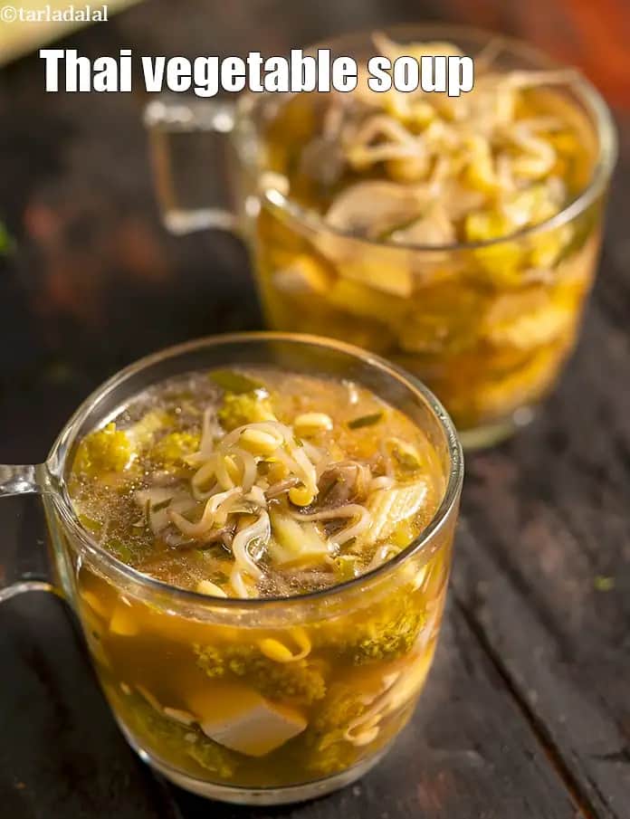 Thai Vegetable Soup Recipe (Thai Vegetarian Soup)