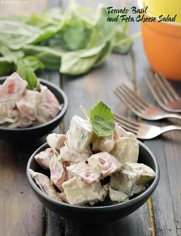 Tomato Basil And Feta Cheese Salad Recipe