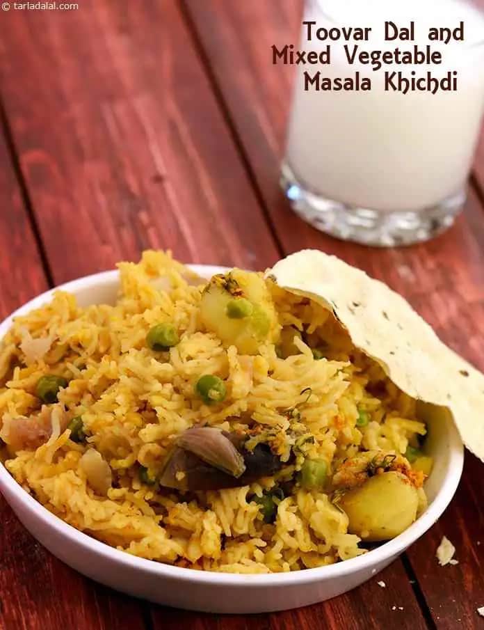 Toovar Dal And Mixed Vegetable Masala Khichdi Recipe