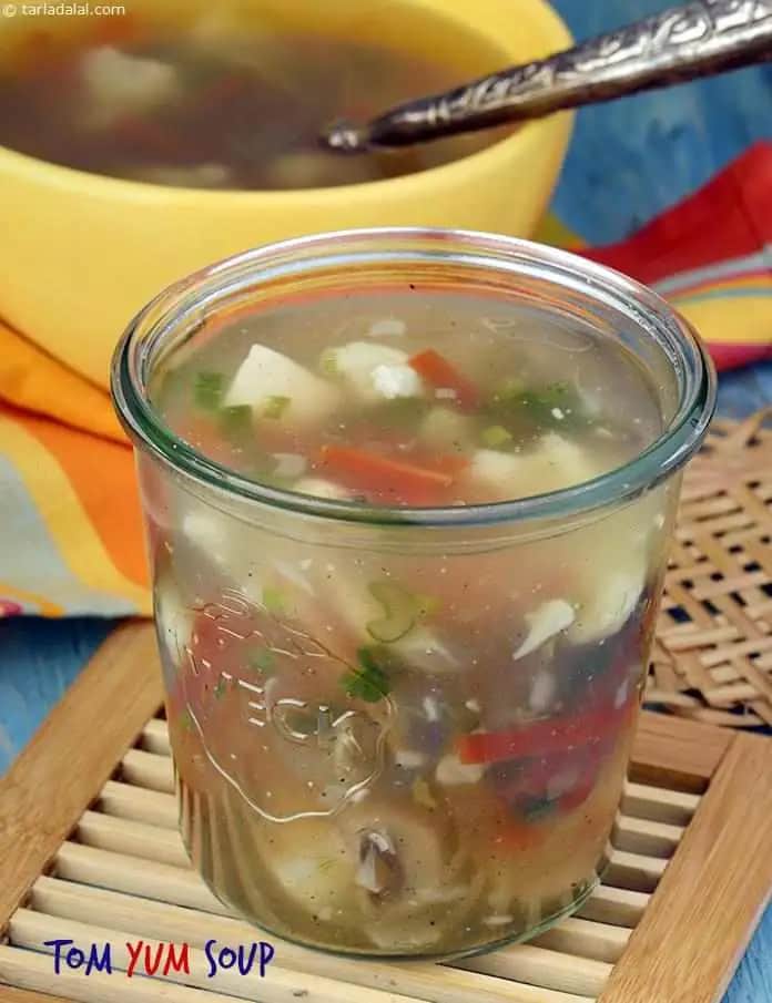 Tom Yum Soup Recipe (Zero Oil Tom Yum Soup)