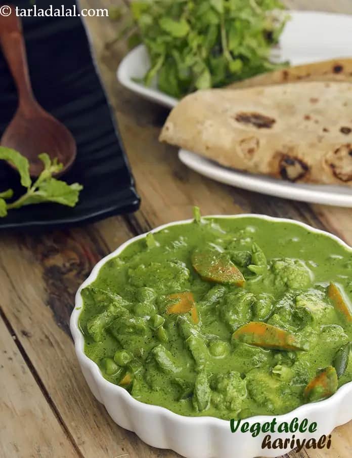 Vegetable Hariyali Recipe (Sabzi Hariyali)
