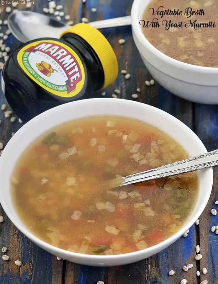 Vegetable Broth With Yeast Marmite Recipe (Vitamin Broth)