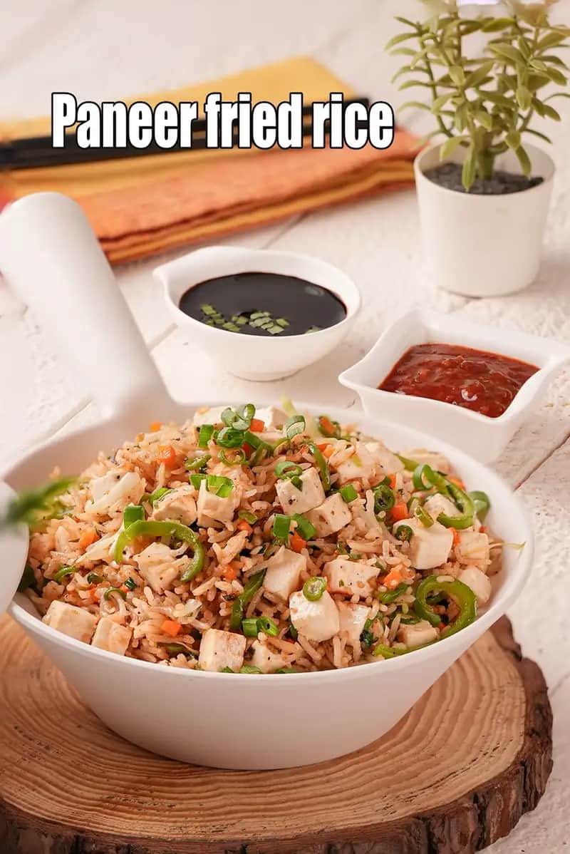 Paneer Fried Rice Recipe (Indian Paneer Fry Rice)