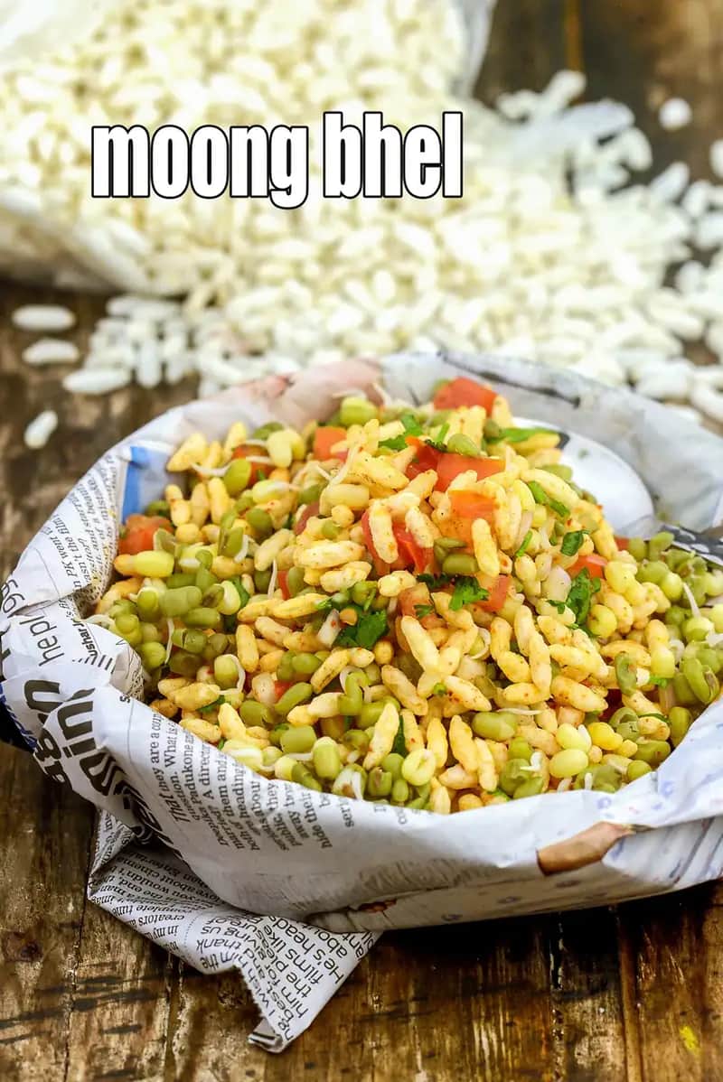 Moong Bhel Recipe (Sprouted Moong Bhel)