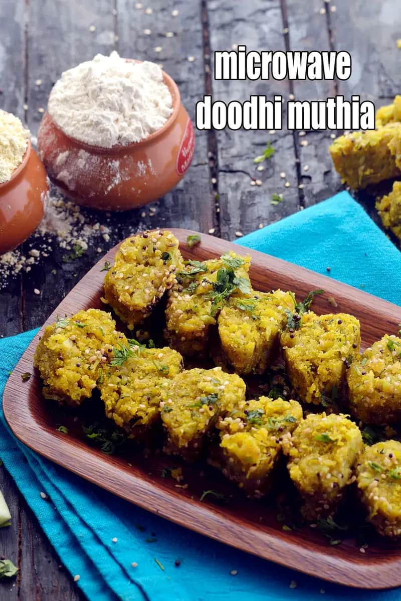 Microwave Doodhi Muthia Recipe (Quick Lauki Muthia)
