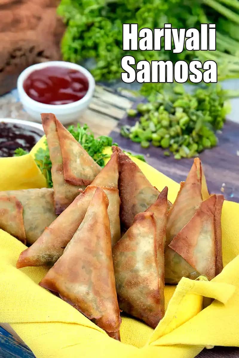 Hariyali Samosa Recipe (Vatana Samosa)