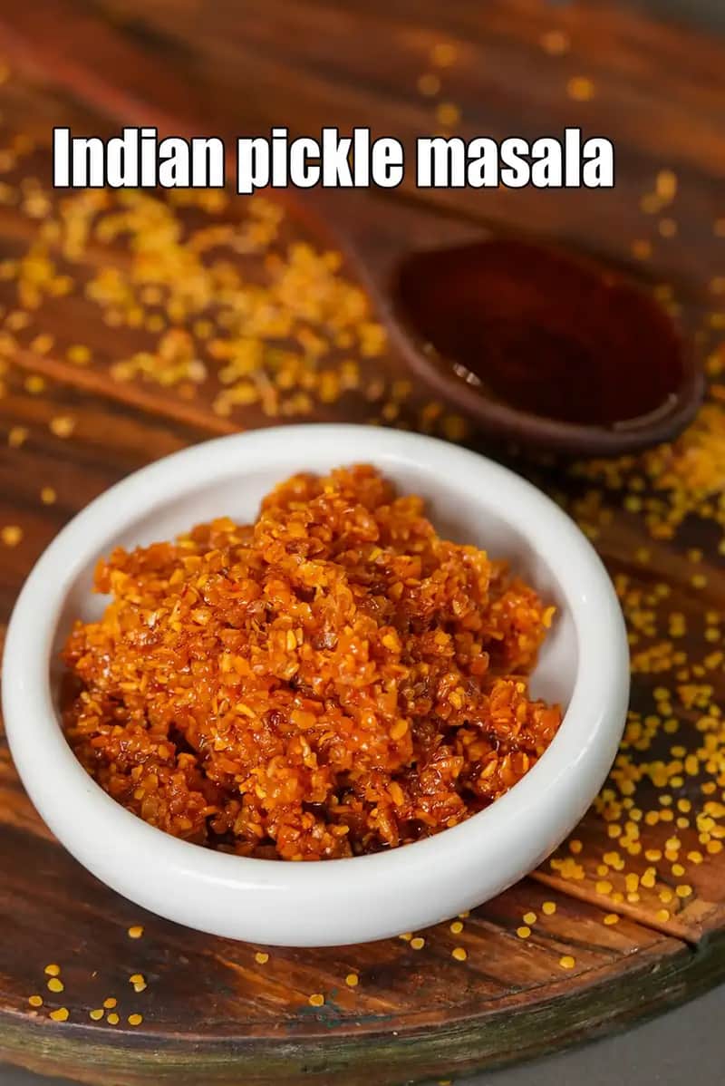 Indian Pickle Masala Recipe (Gujarati Red Masala For Pickle)