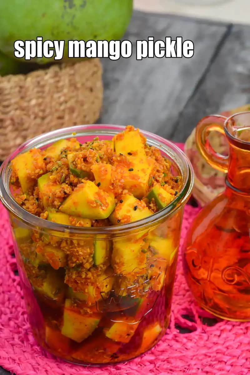 Spicy Mango Pickle Recipe (Aam Ka Achar)