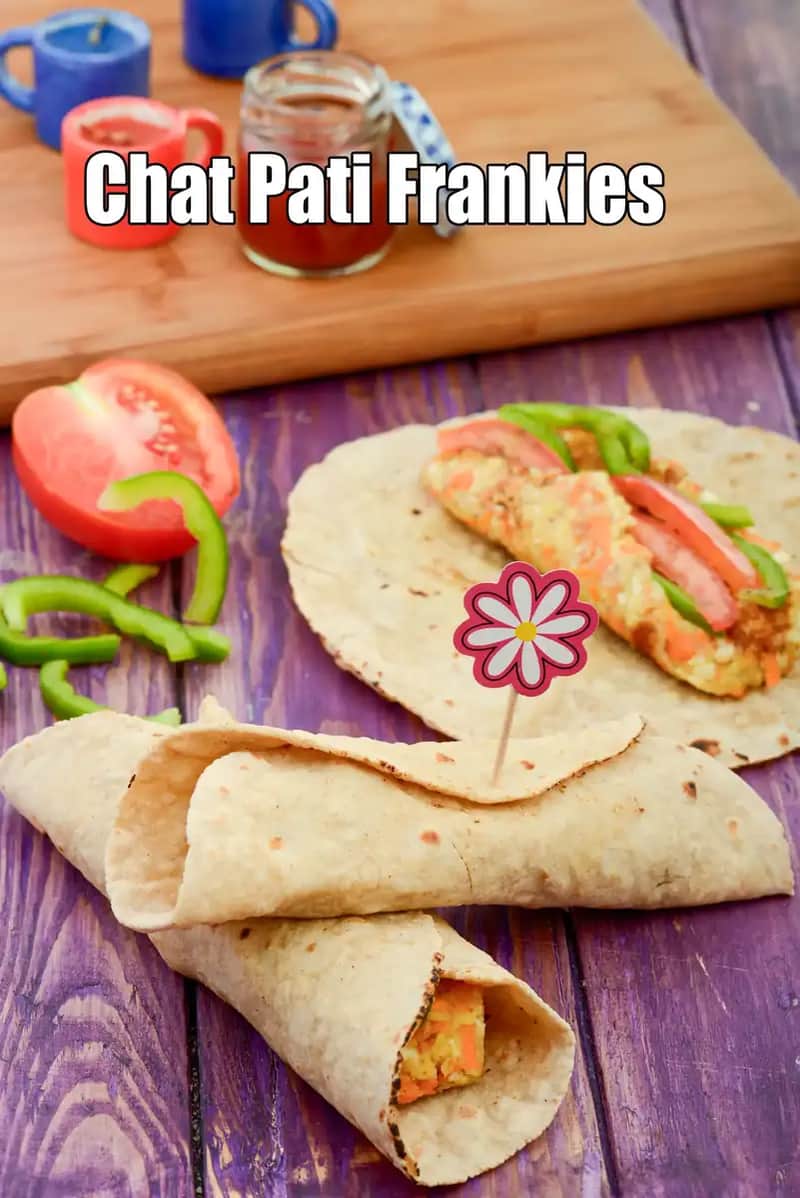 Chat Pati Frankies Recipe (Vegetable Frankie)