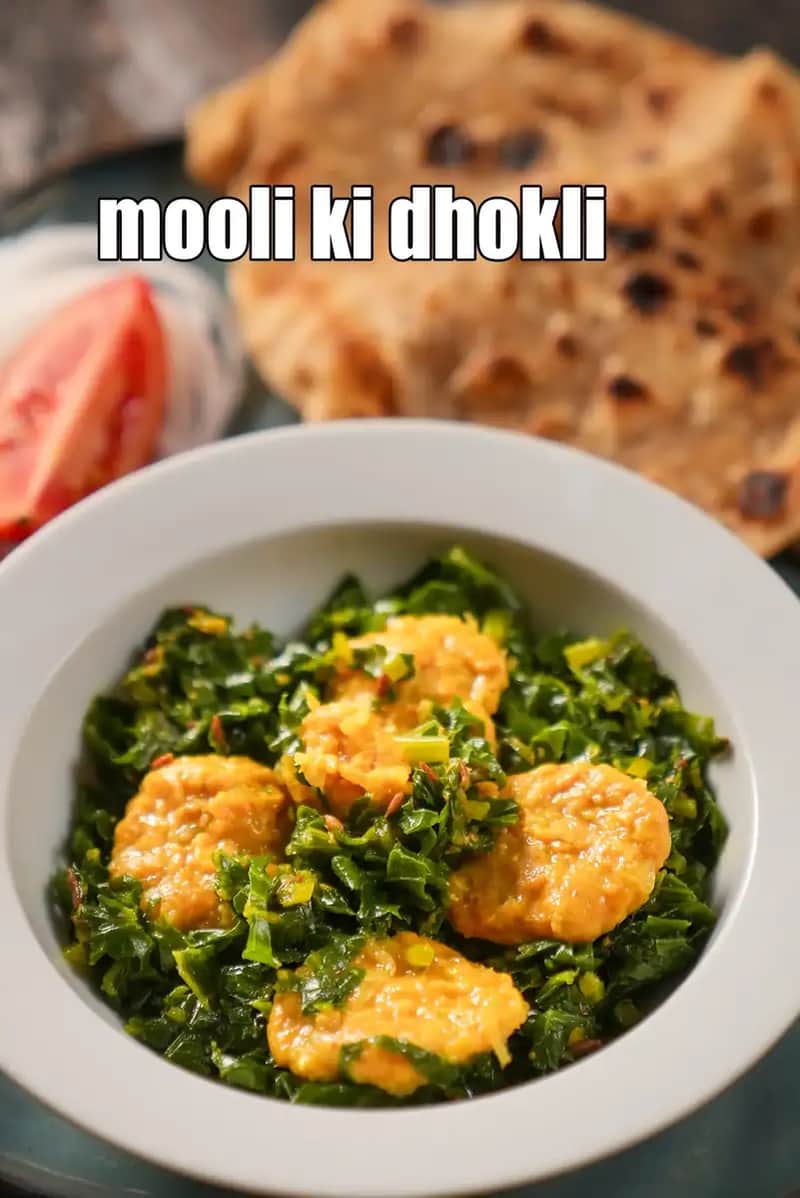 Mooli Kiâ Dhokli Recipe (Gujarati Radish Dumpling Vegetable)