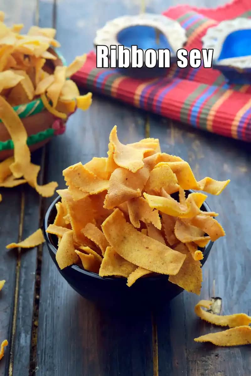 Ribbon Sev Recipe (Ribbon Pakoda)