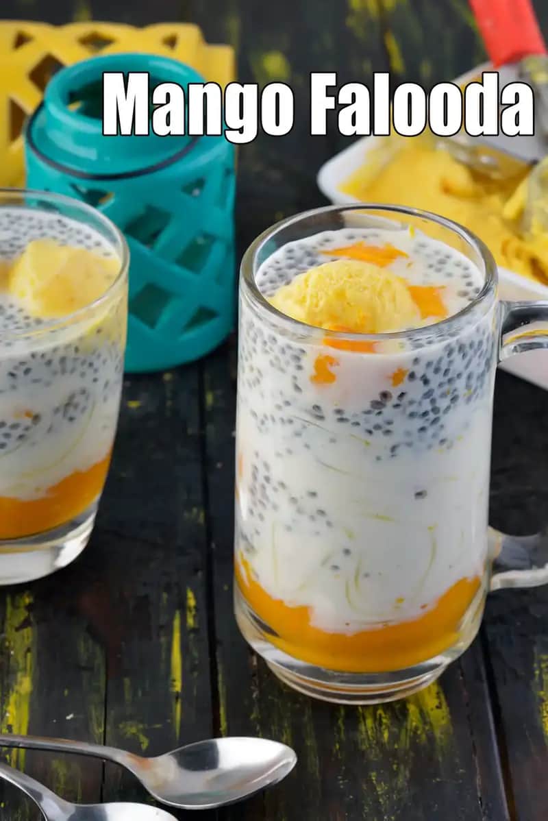 Mango Falooda Recipe (Mango Faluda Ice Cream)