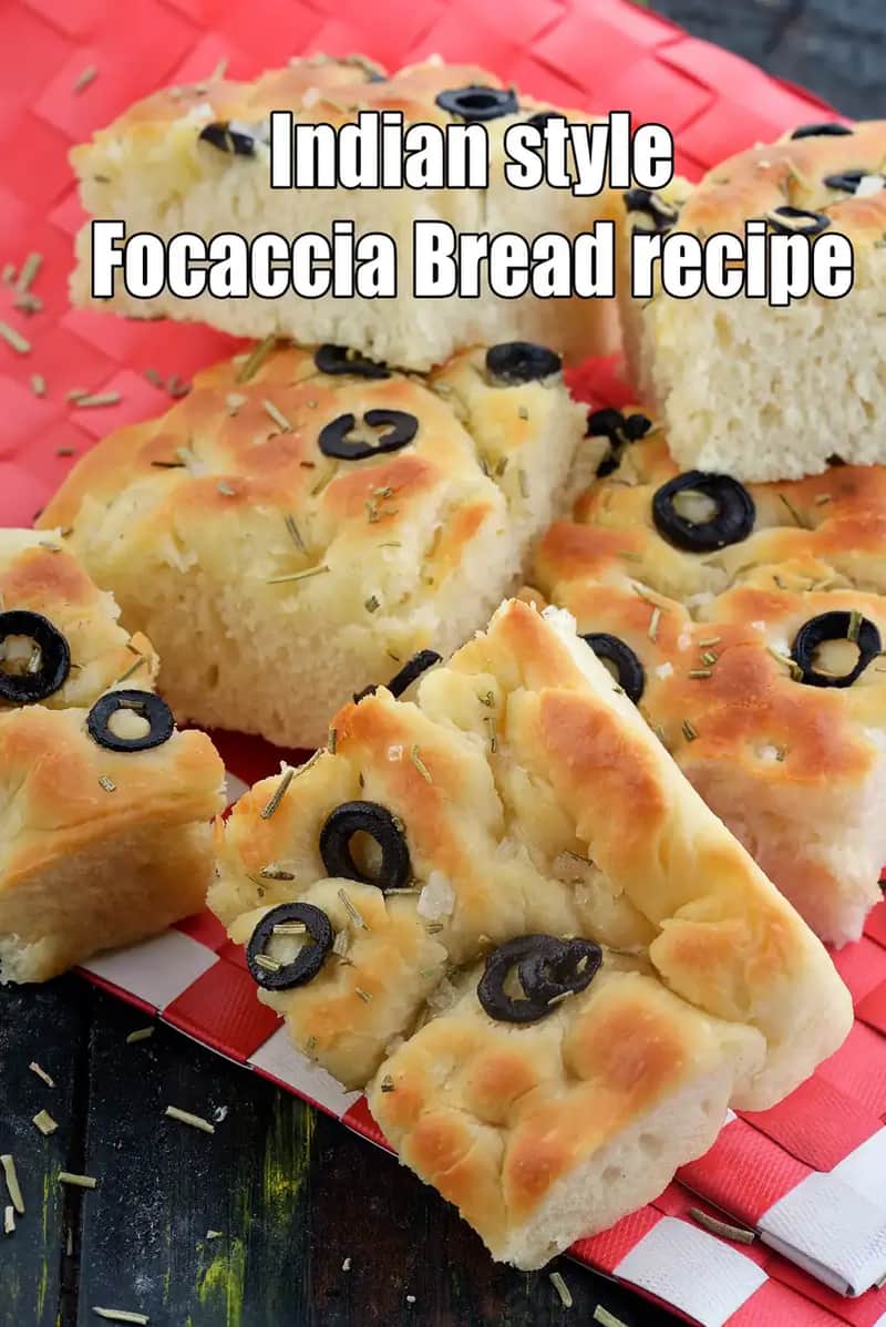 Indian Style Focaccia Bread Recipe