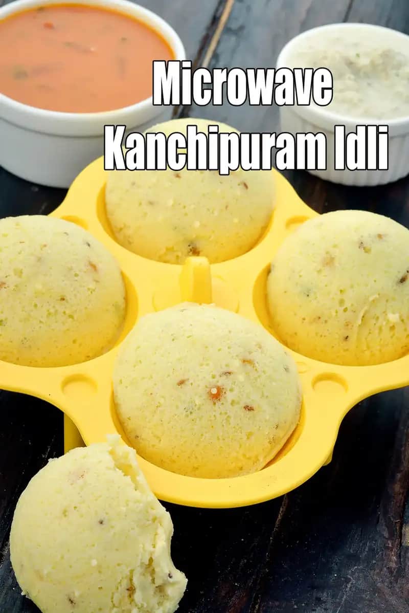 Microwave Kanchipuram Idli Recipe (Quick Kanchipuram Idli)