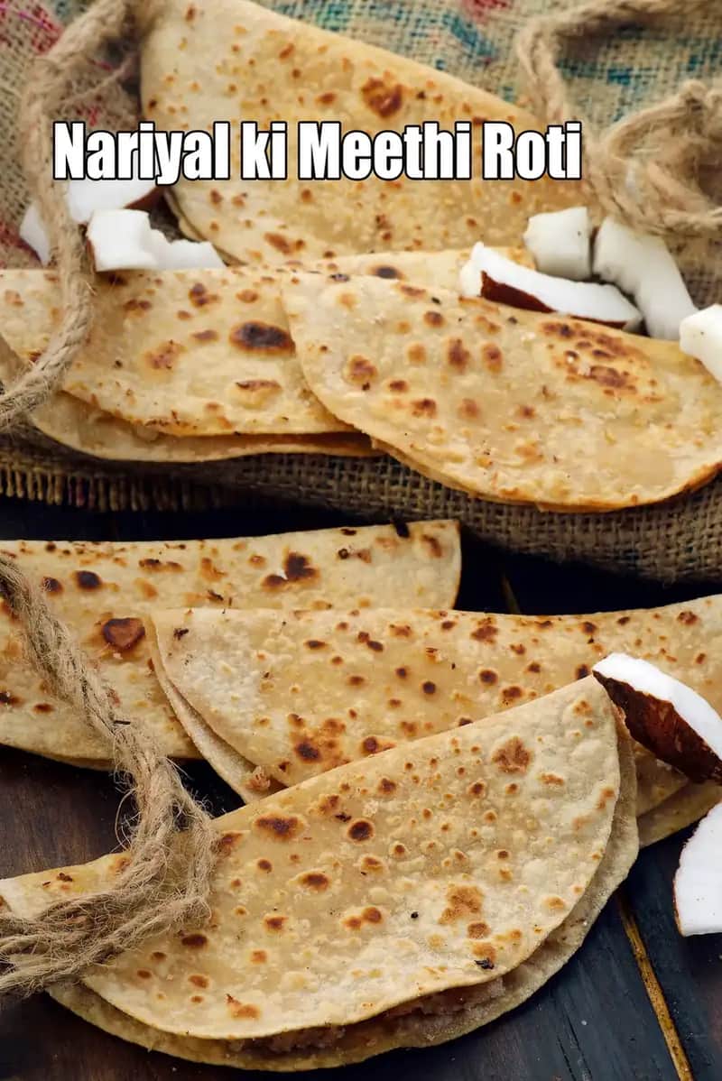 Nariyal Ki Meethi Roti Recipe