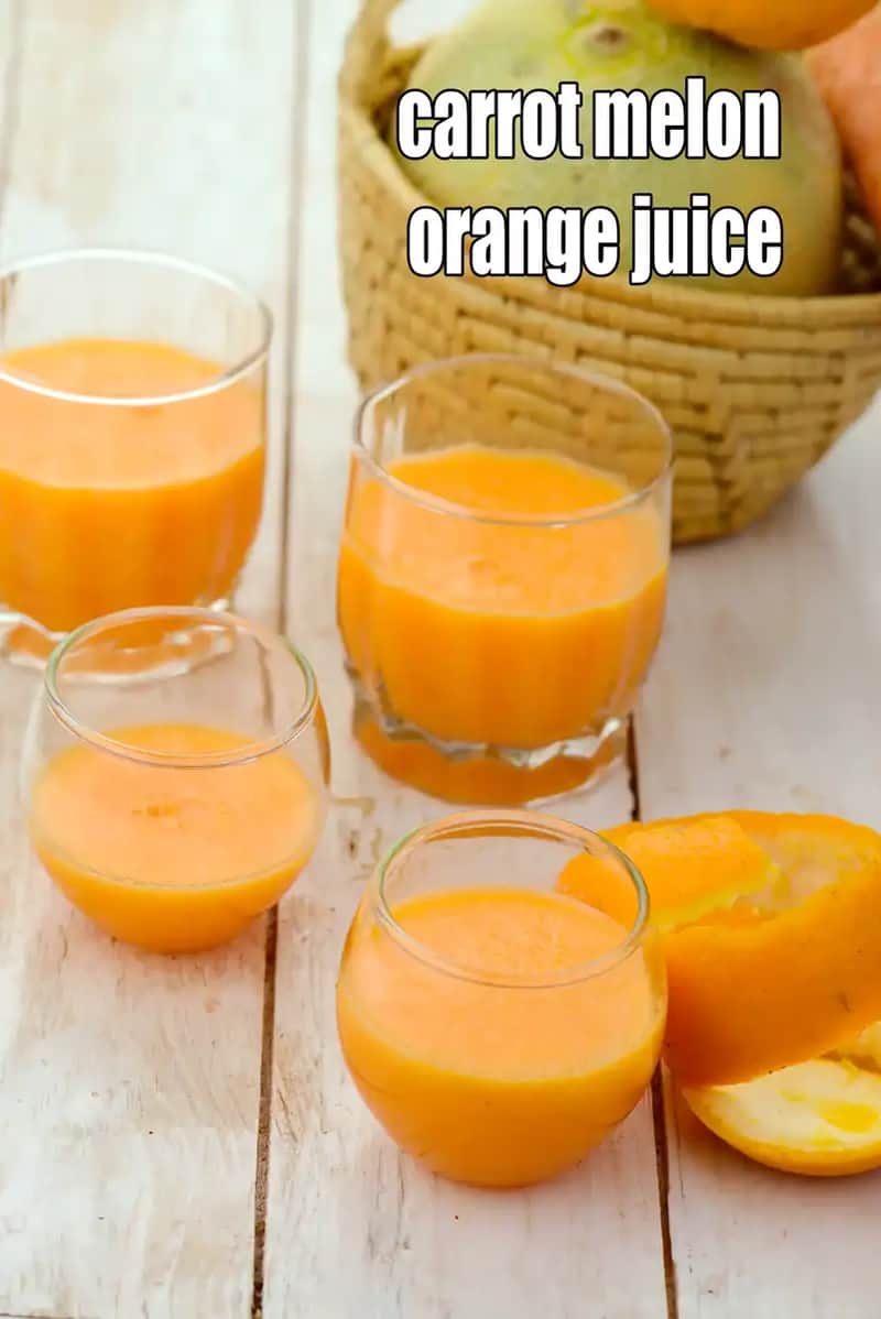 Carrot Melon Orange Juice Recipe