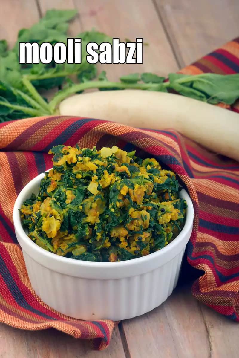 Mooli Sabzi Recipe (Mooli Ki Sabji)