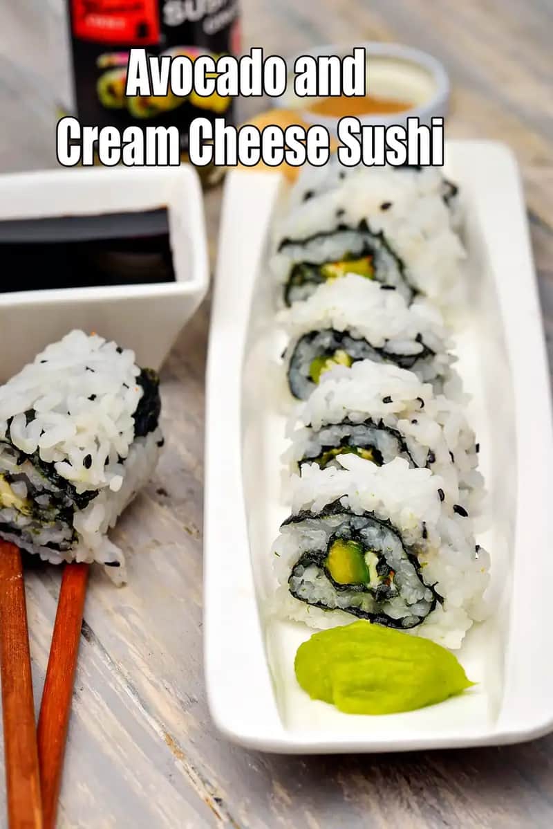 Avocado And Cream Cheese Sushi Recipe