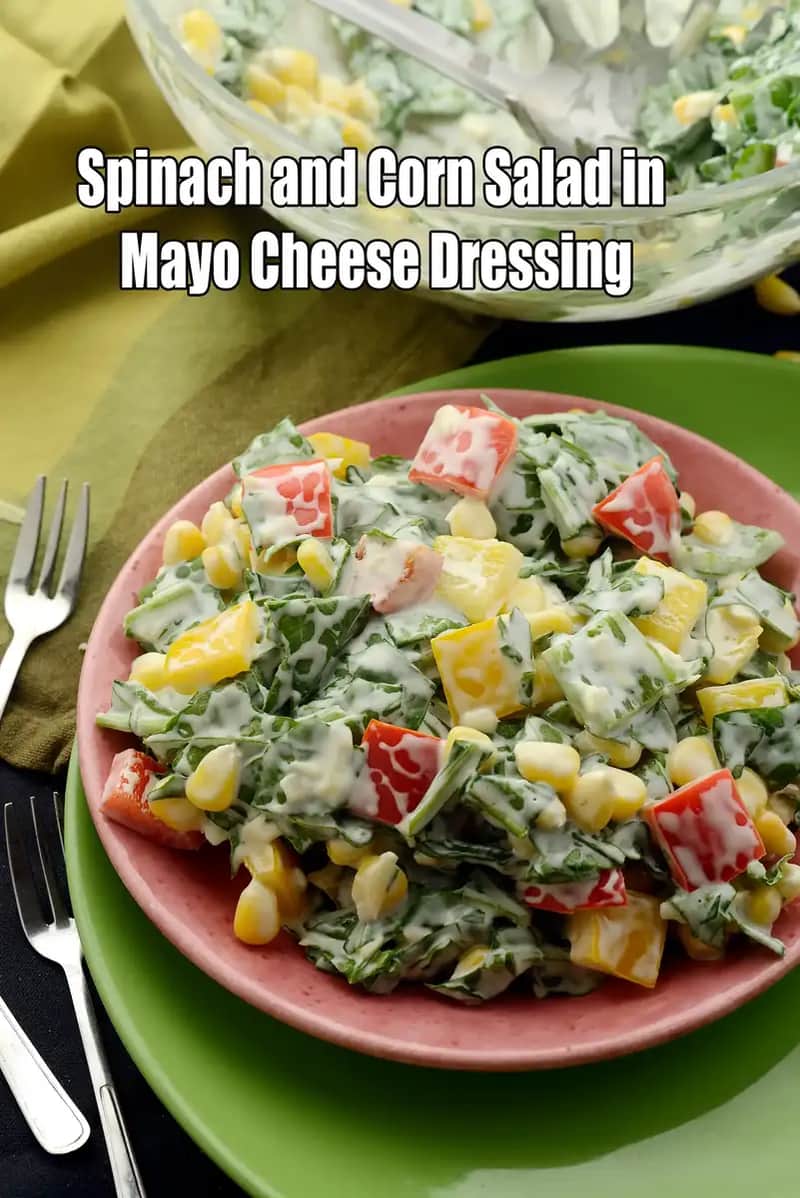 Indian Style Corn And Spinach Salad Recipe