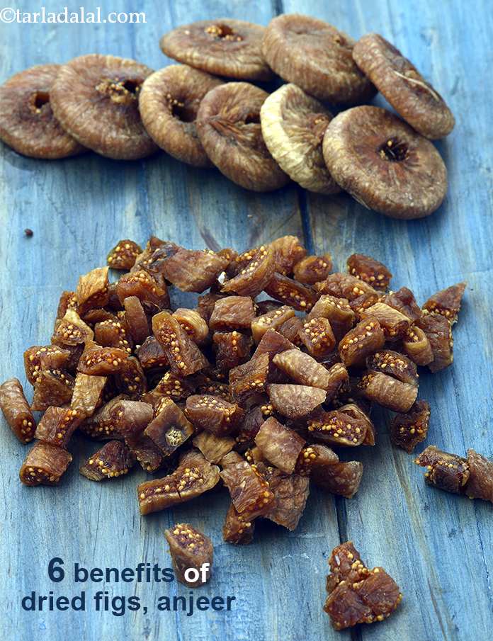 Berri Et kors Mærkelig Benefits of Dried Figs, Anjeer : Tarladalal.com