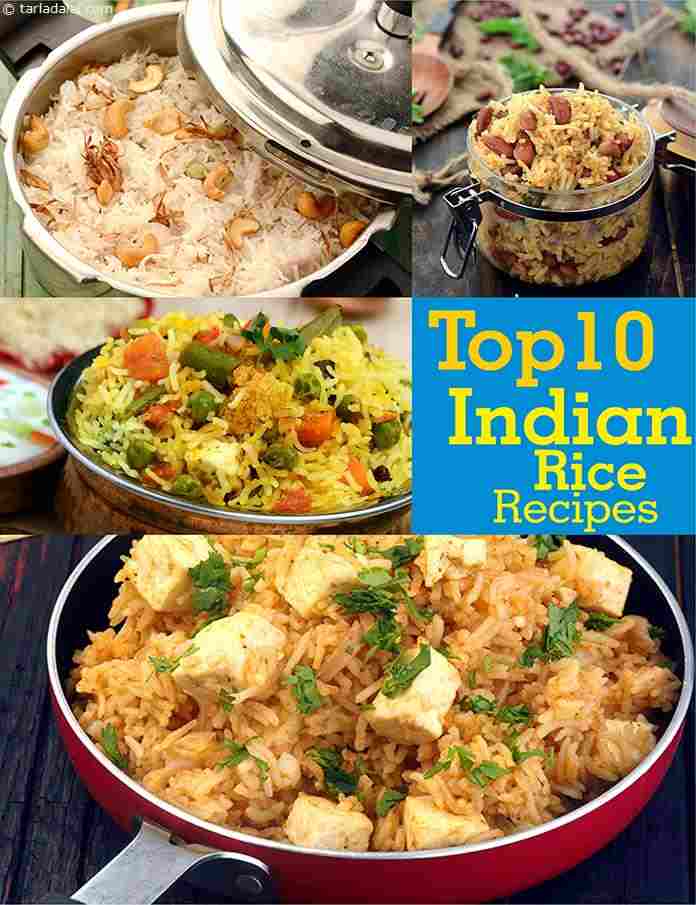 Top 10 Indian Rice Recipes, Veg Pulao Recipes | TarlaDalal.com