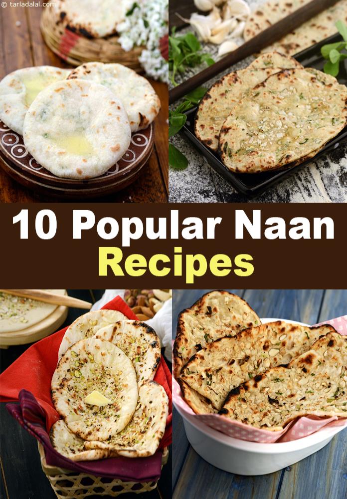 10 Popular Indian Naan Recipes | TarlaDalal.com